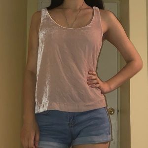 💙 [BOGO 1/2 off]💙 J. Crew pin velvet tank top